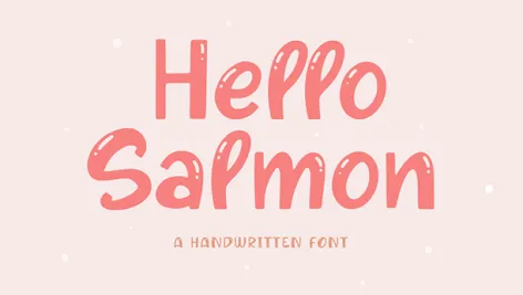 دانلود فونت انگلیسی Hello Salmon (1)