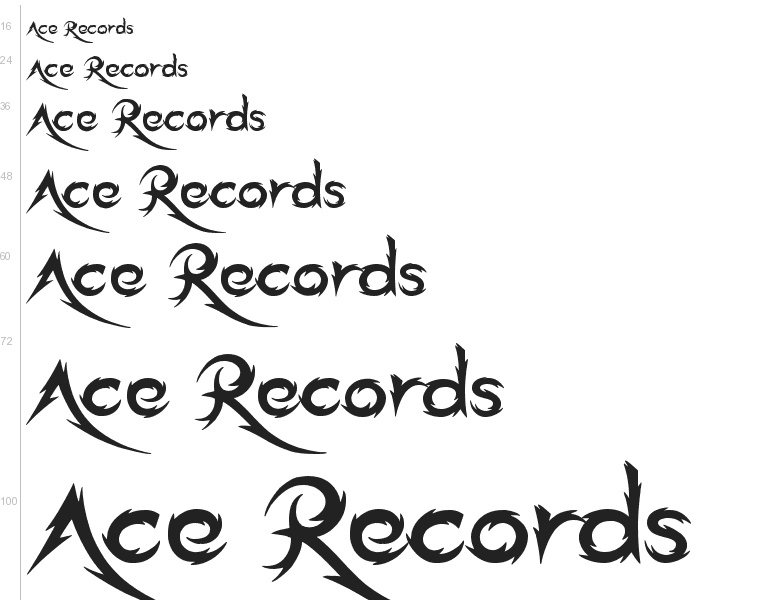دانلود فونت انگلیسی Ace Records