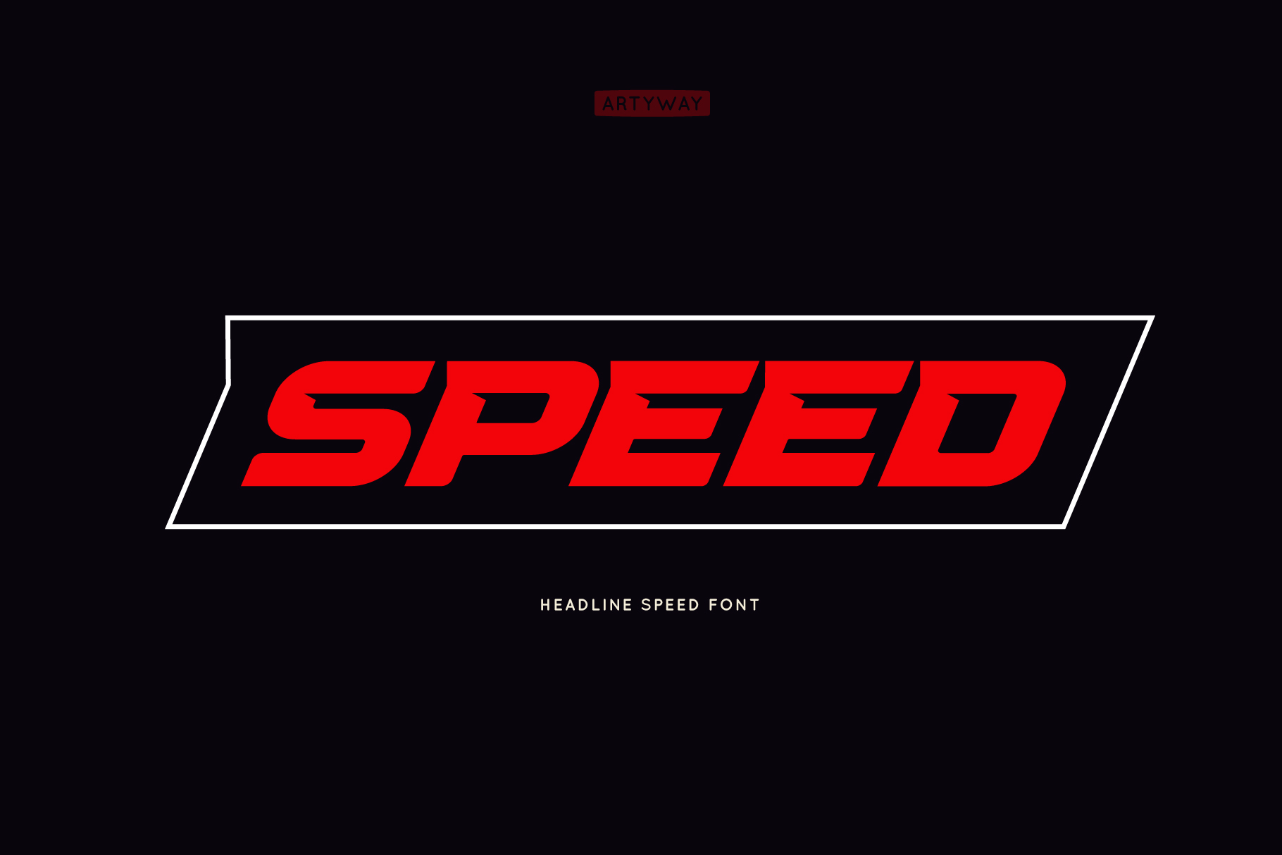 دانلود فونت انگلیسی speed