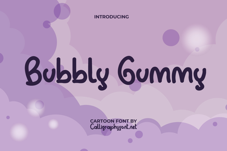 دانلود فونت انگلیسی bubbly gummy