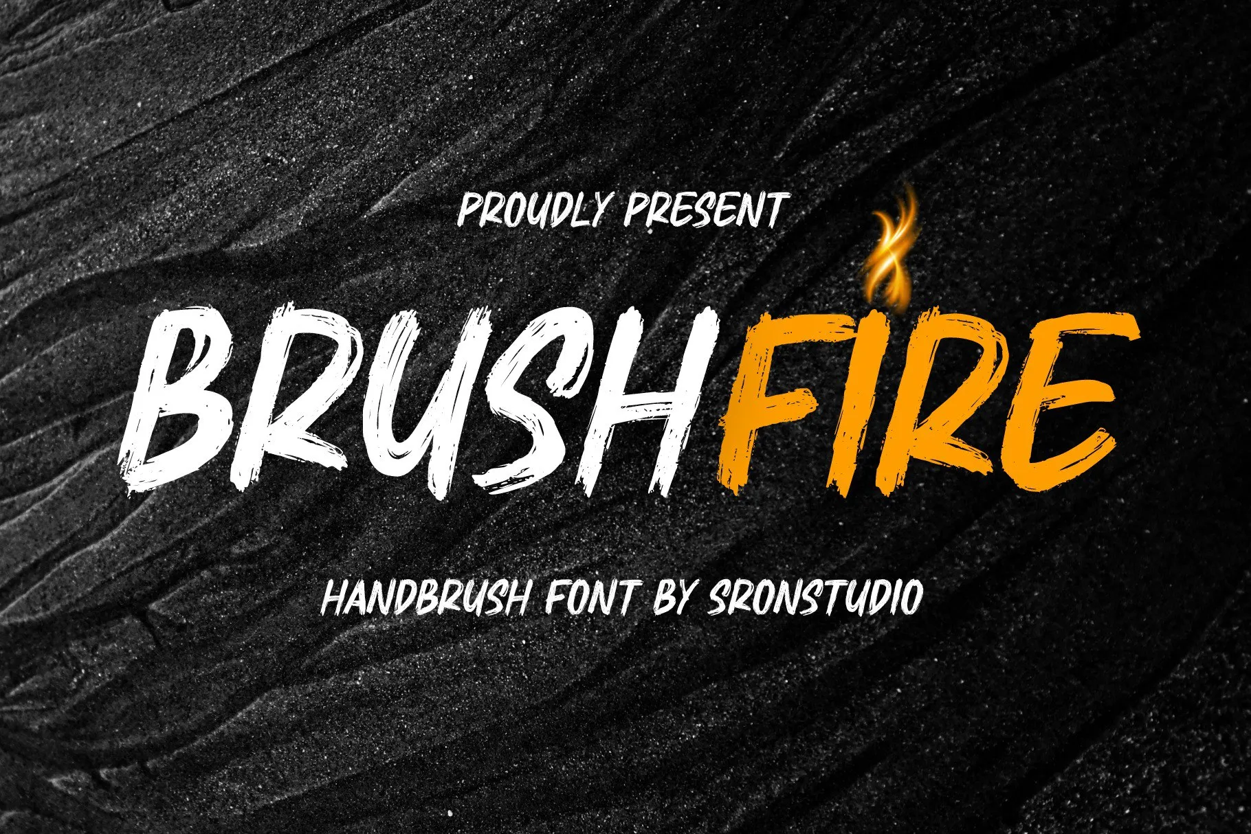 دانلود فونت انگلیسی رایگان BrushFire