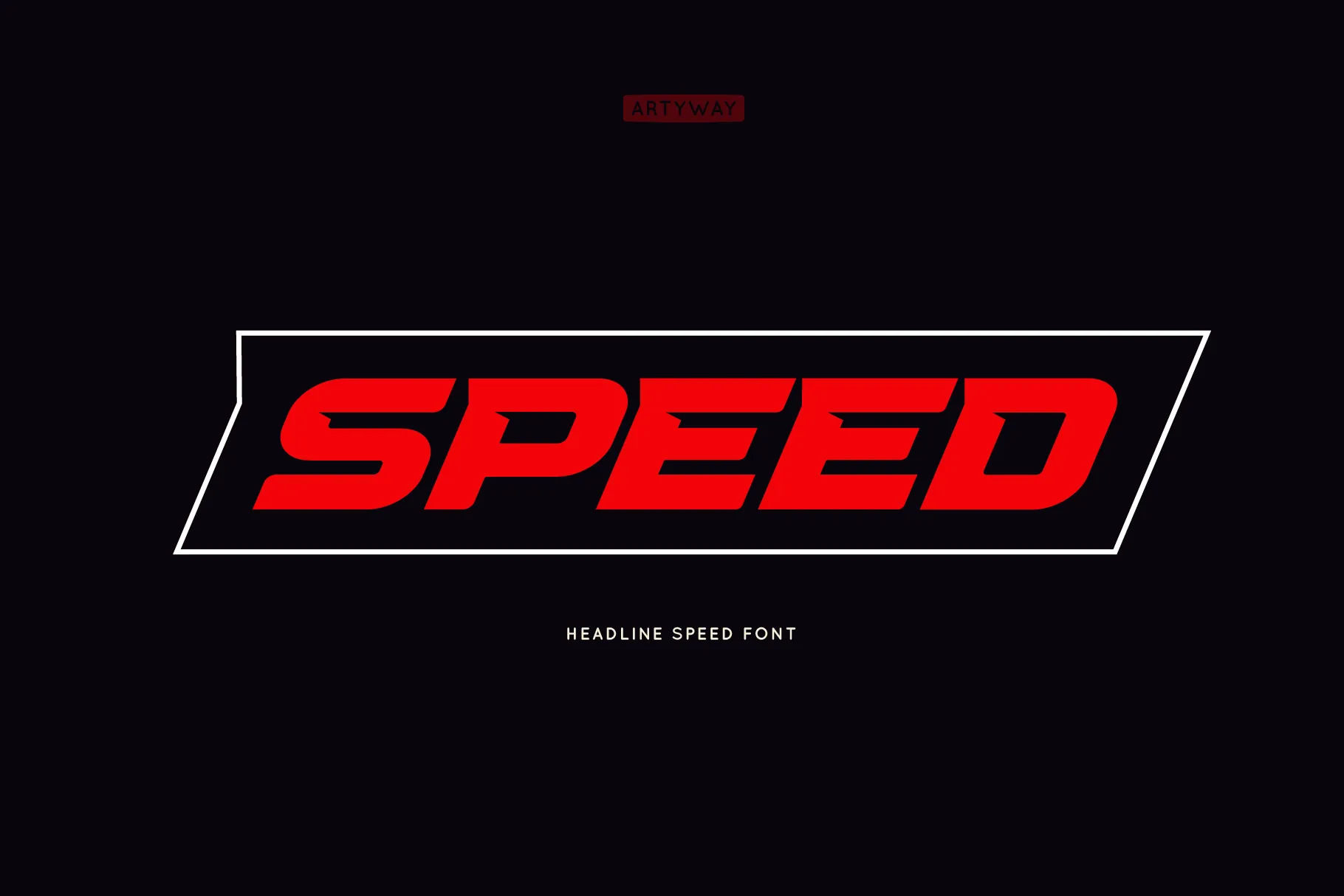 فونت انگلیسی speed