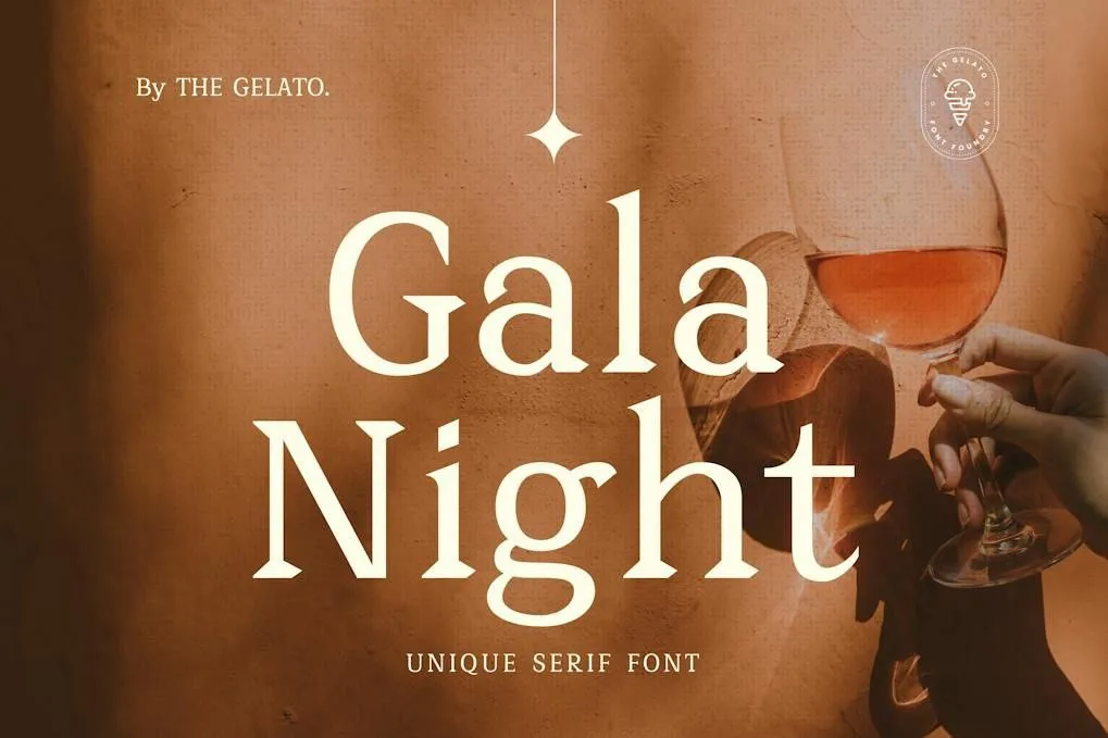 دانلود فونت انگلیسی رایگان Gala Night